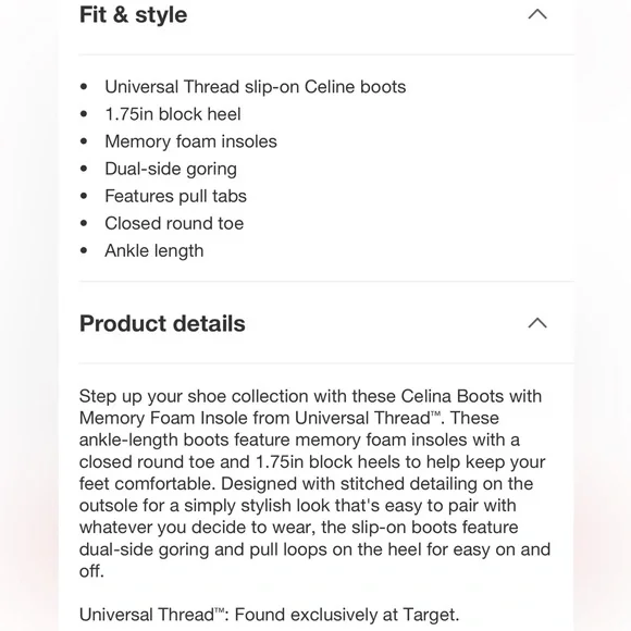 Universal Thread Celina Suede Ankle Boots - Picture 11 of 11